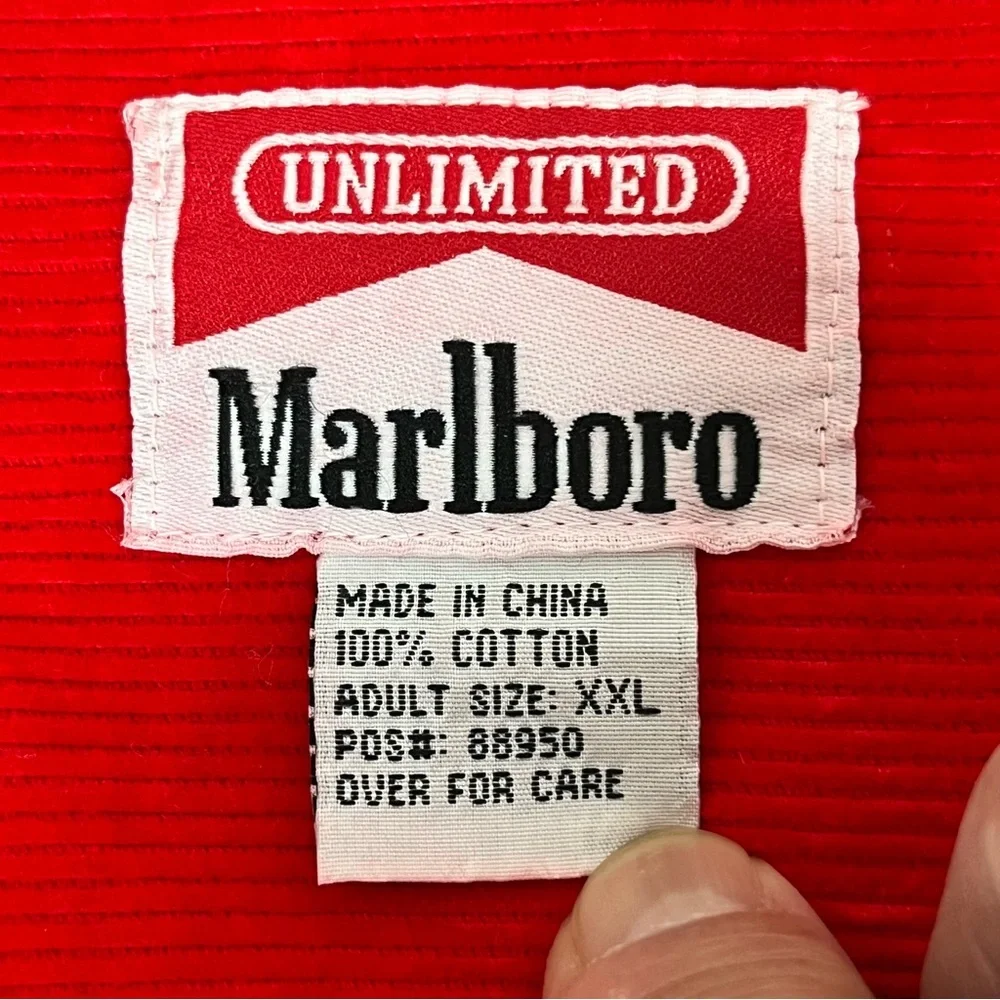 Marlboro Vintage Men’s 1/2 Zip Pullover Corduroy Sweater Size XXL 100% Cotton